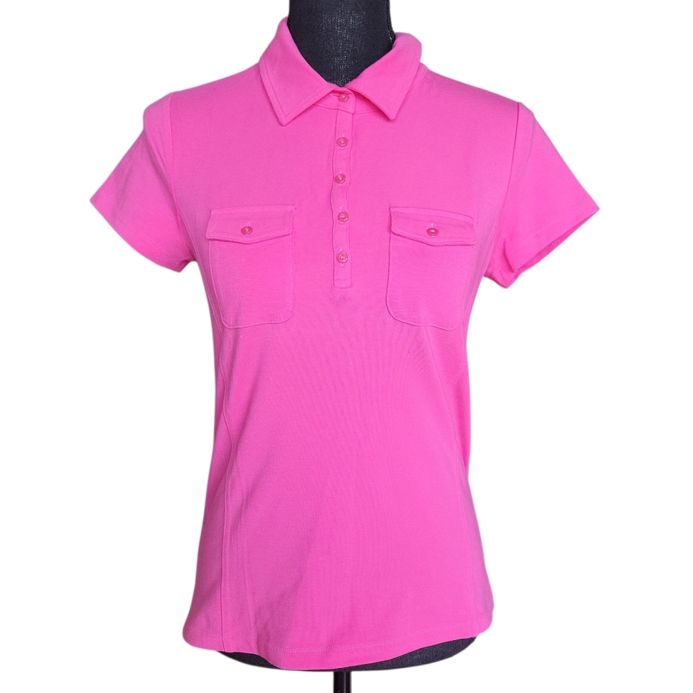 LizGolf by Liz Claiborne Pink Polo Shirt Women's Size S